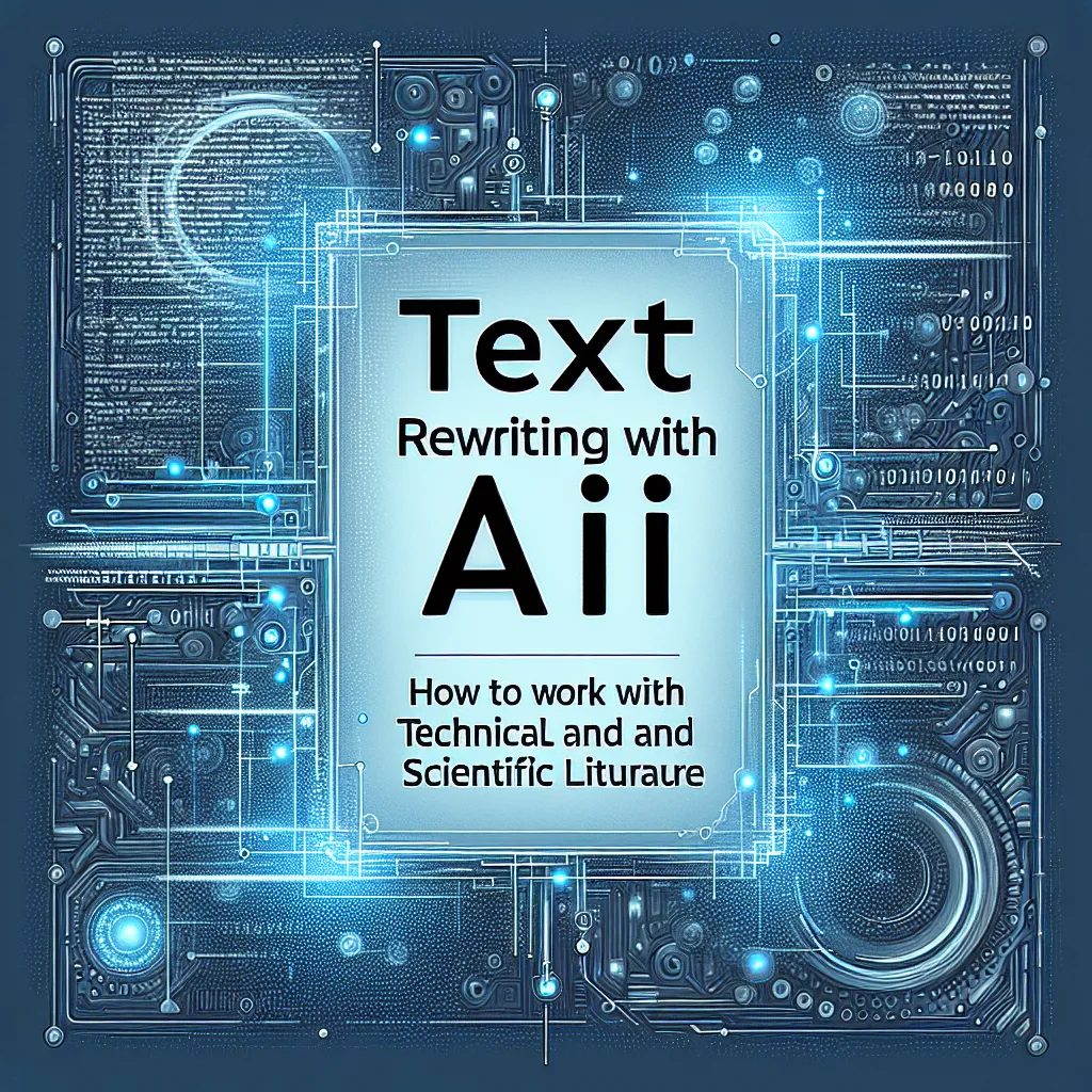 Рерайт текста с ИИ: как работать с технической и научной литературой